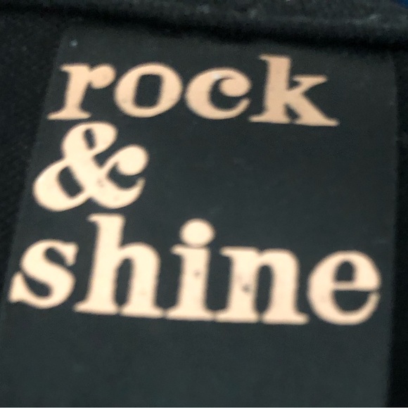 2/$80 ROCK & SHINE XL, XL/14 FIT, NWOT, Sexy Black fringe tank - Picture 2 of 2